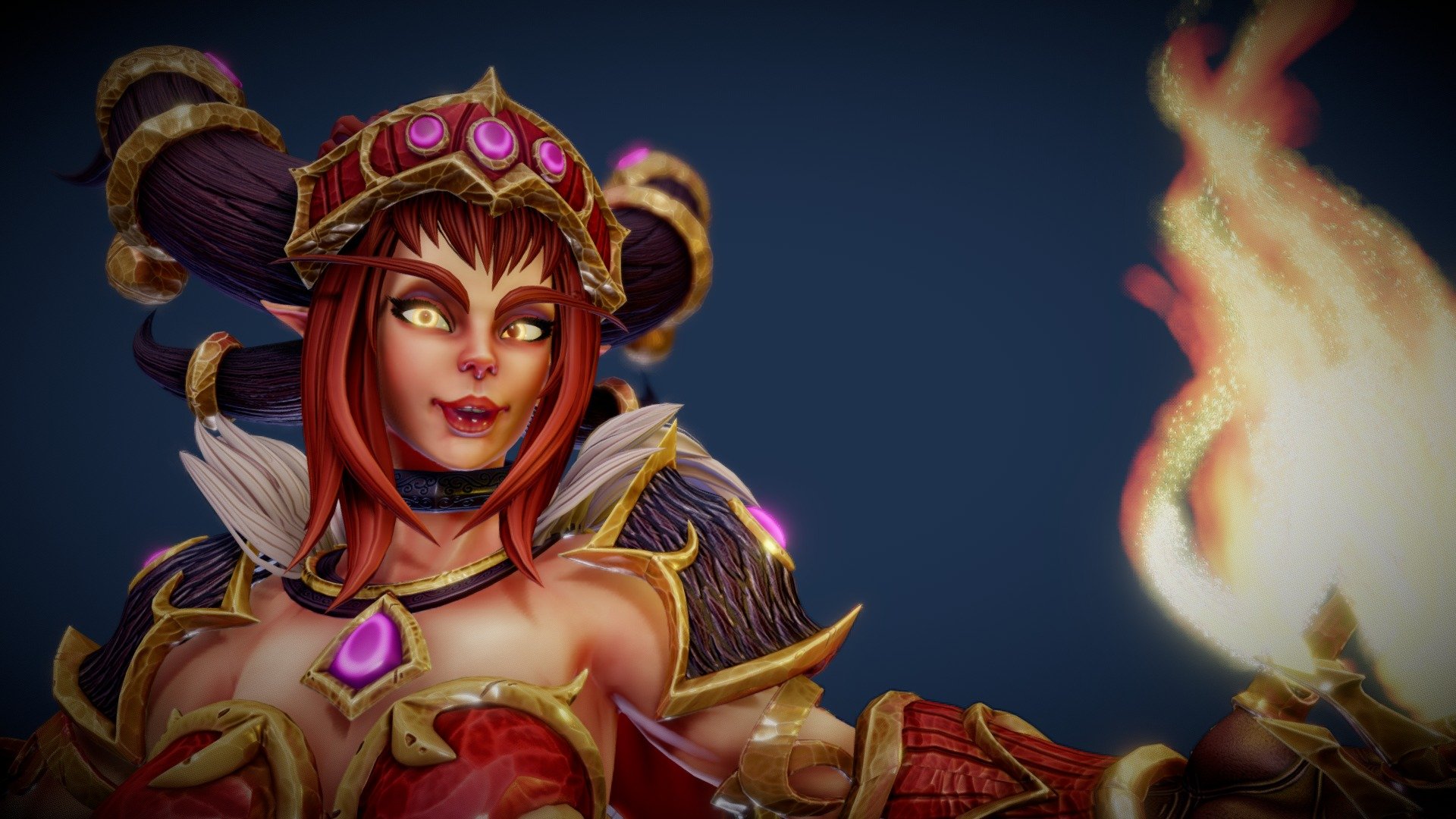 Alexstrasza From World Of Warcraft Fan Art Buy Royalty Free D Model