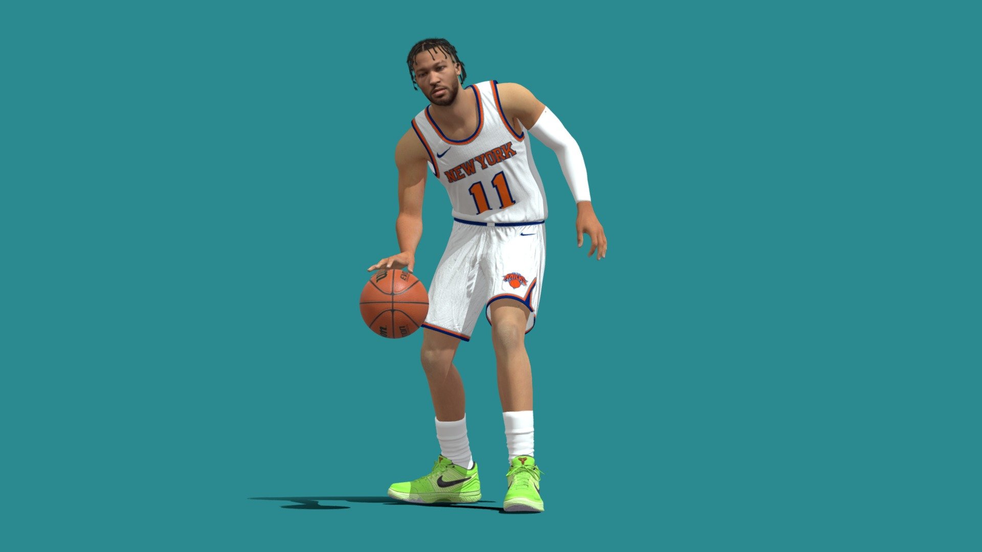 Jalen Brunson New York Knicks NBA 3D Model By 3dpassion Net