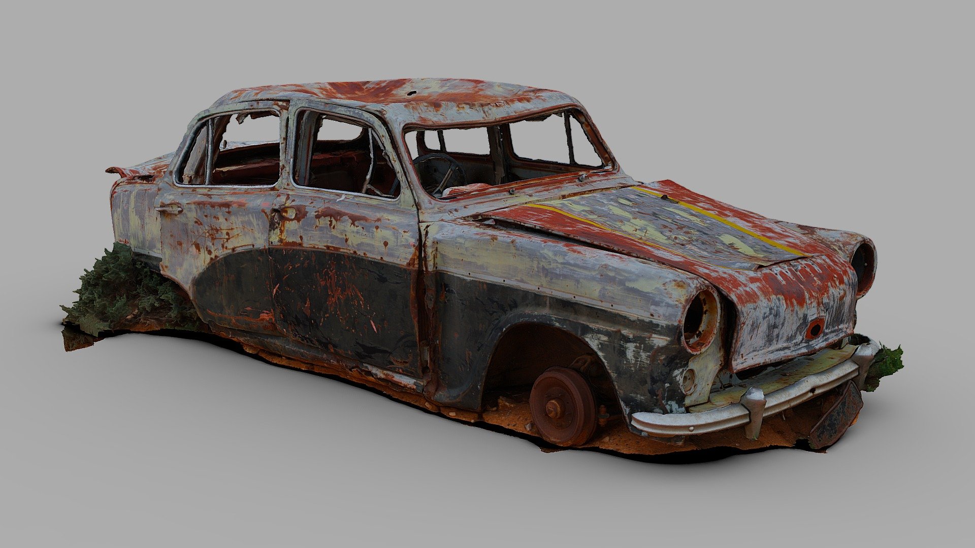 Abandoned Car In Outback Raw Scan Buy Royalty Free D Model By