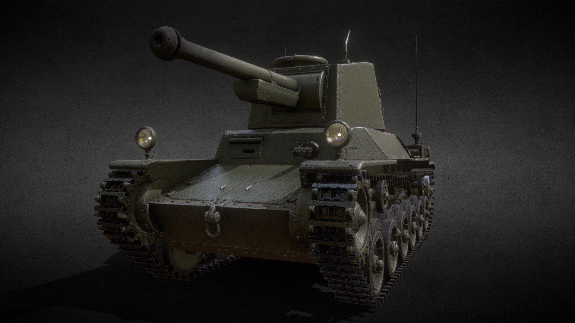 Type Chi Nu Ija Medium Tank V Buy Royalty Free D Model By