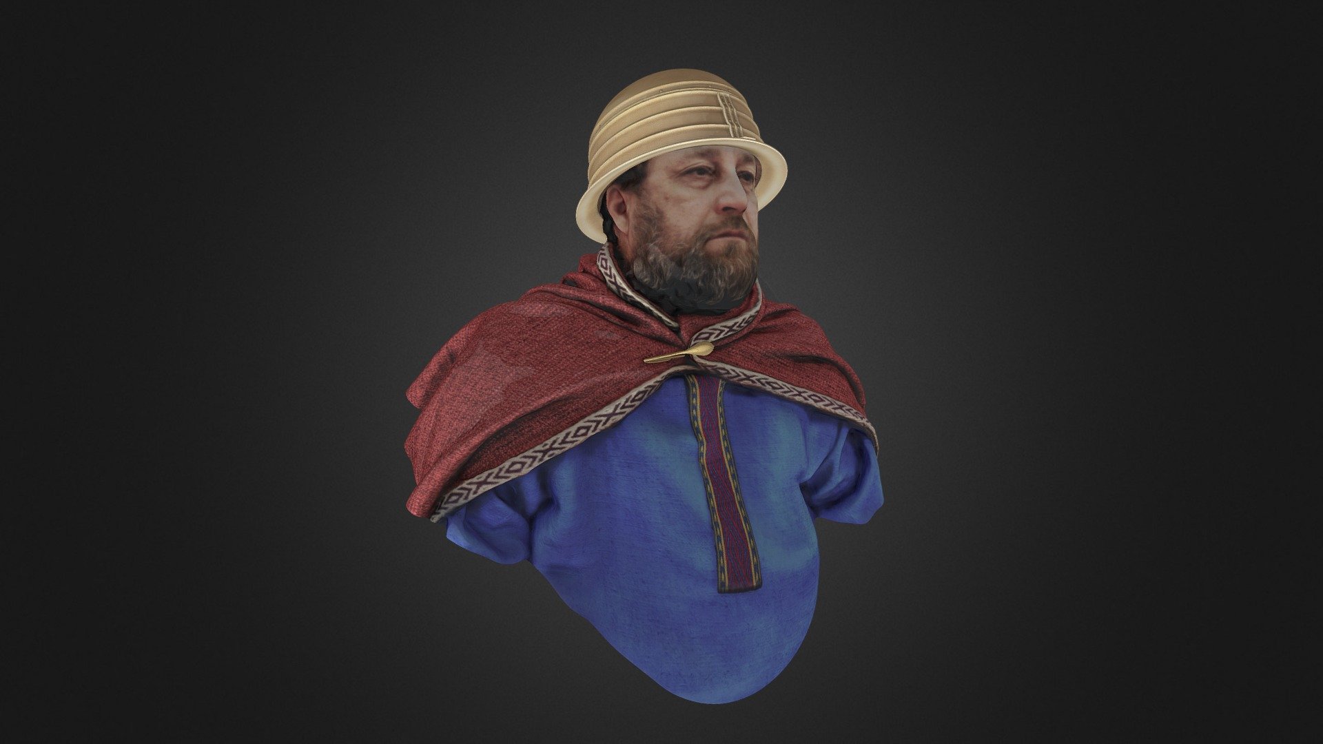 Veľmož zo staršej doby železnej 3D model by Anton Arpáš AÚ SAV