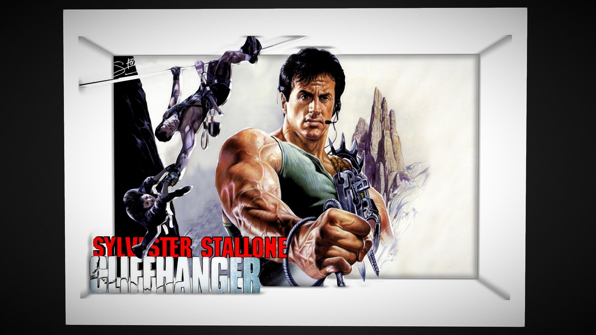 Cliffhanger Sylvester Stallone Cadre D D Model By Art Conan