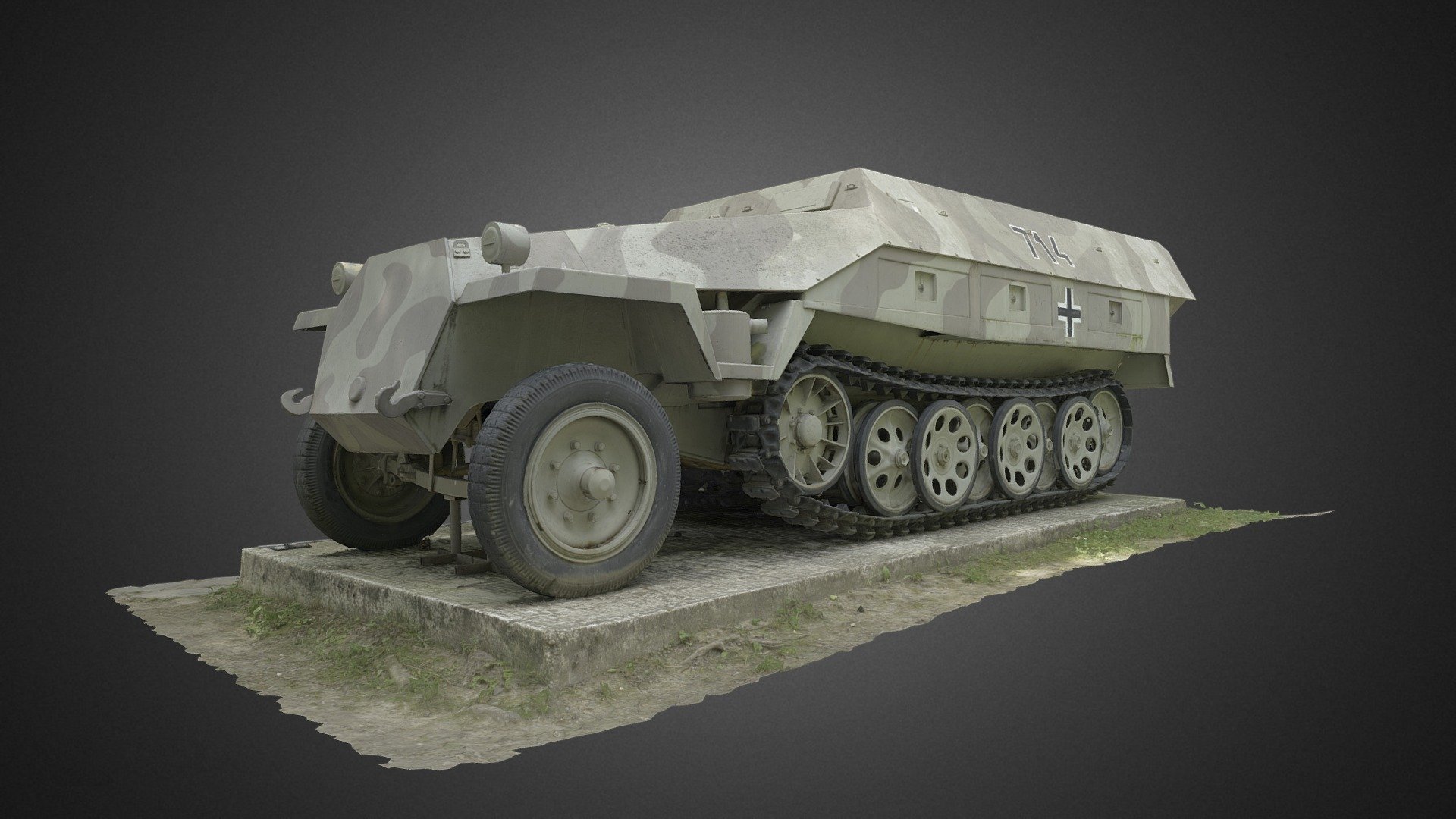 Sd Kfz Half Track World War Ii Armored Car D Model By Cyark