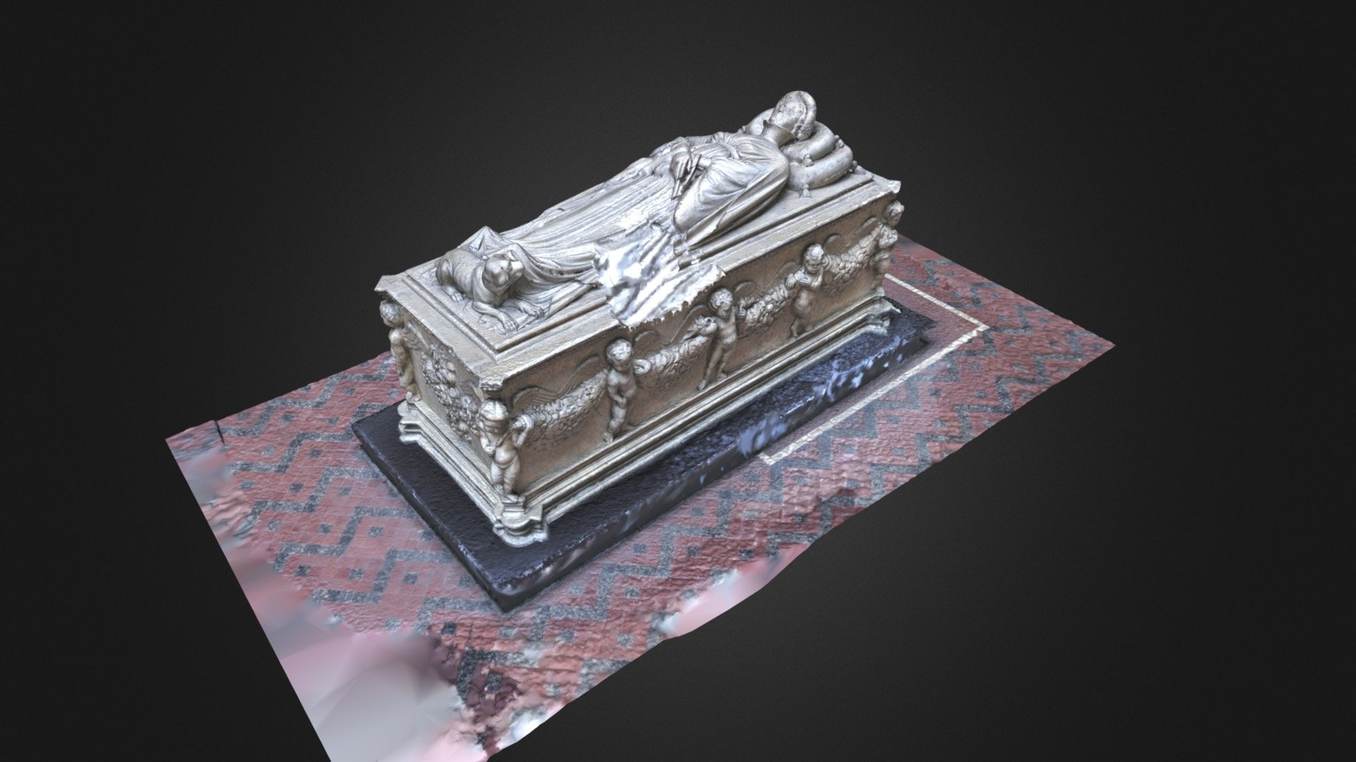 Tomb Of Ilaria Del Carretto Quality Issues 3D Model By Deep3D