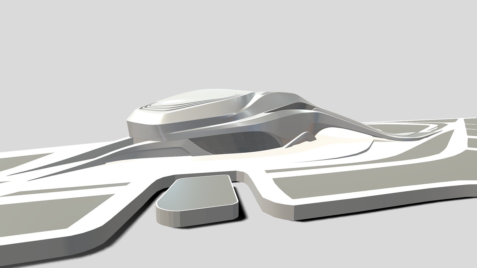 RABAT GRAND THEATRE ZAHA HADID 3D Model By Bilaljall8 4292de5