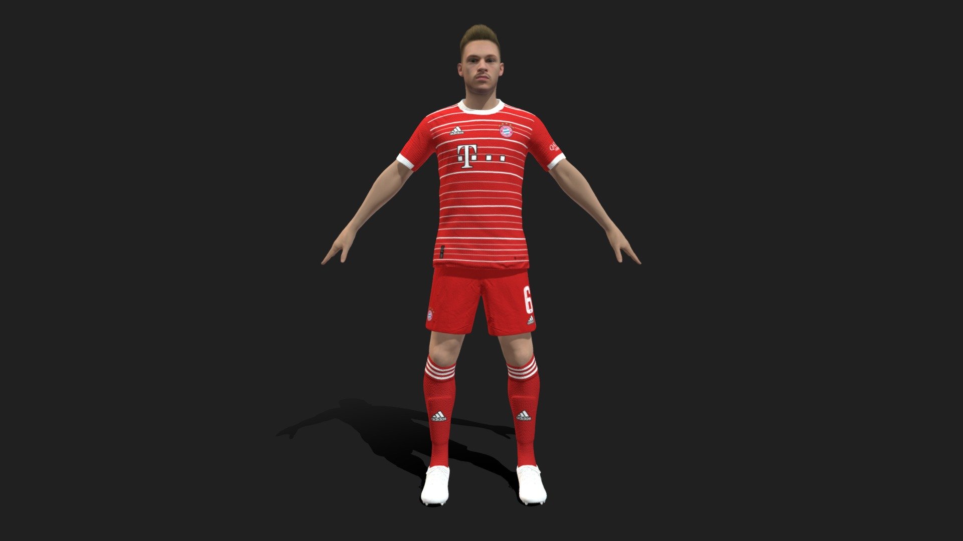 3D Rigged Joshua Kimmich Bayern Munich 2023 3D Model By Changjinew