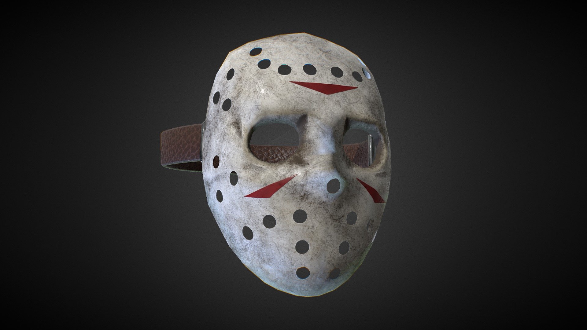 Hockey Mask Dirty Metahuman Ready Buy Royalty Free 3D Model By Tiko