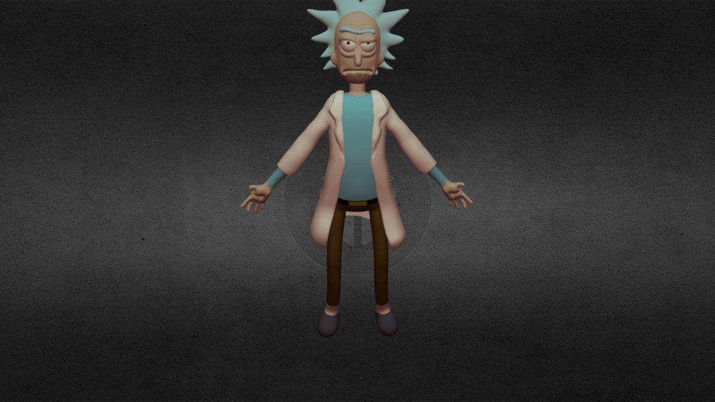 Rick Sanchez 3D Model By Aws Aaws 5f9fcaa Sketchfab