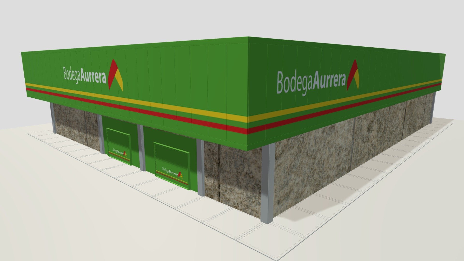 Bodega Aurrera Demo D Model By Mrz O Ab Sketchfab