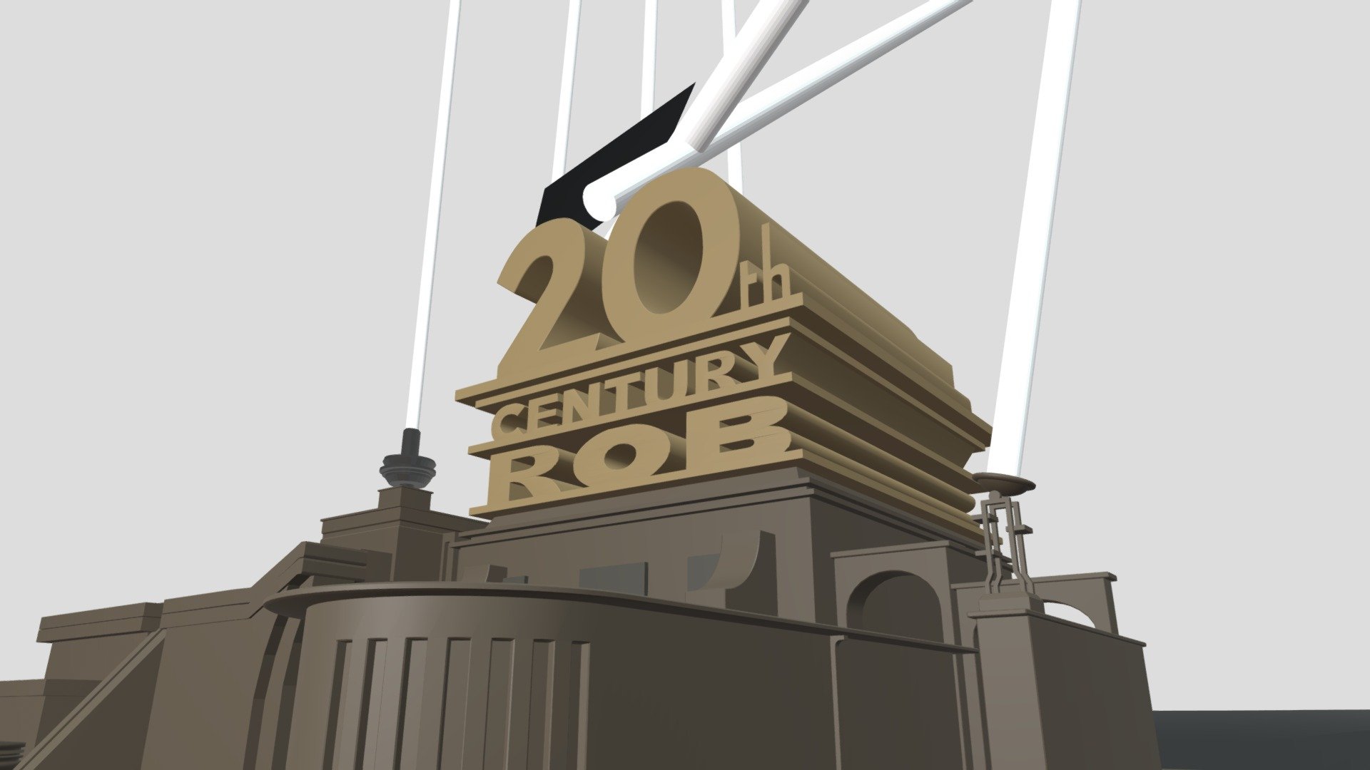 20th Century Rob Logo 2010 Remake April 2023 UP 3D Model By Demorea