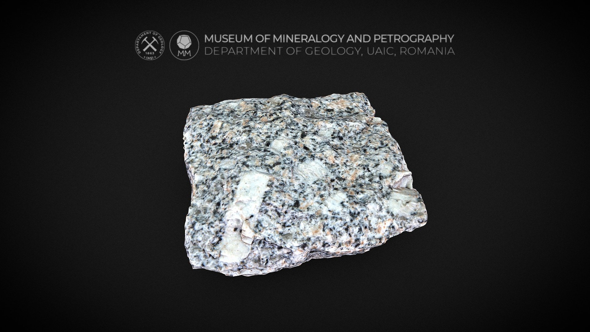 Porphyritic Granite Igneous Rock 3D Model By Museum Of Mineralogy