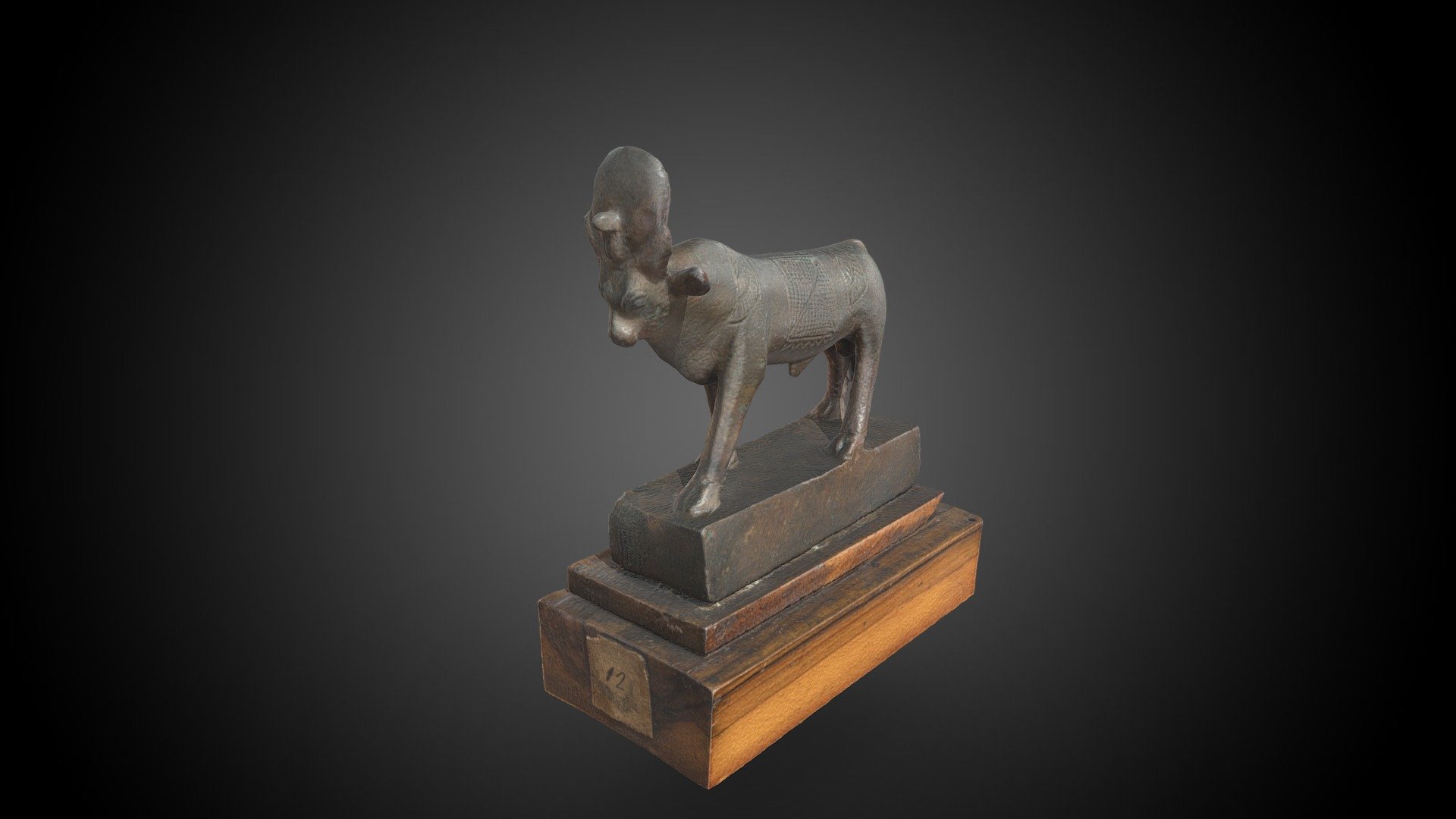 Statuette Of The Apis Bull D Model By Museo Egizio Museoegizio