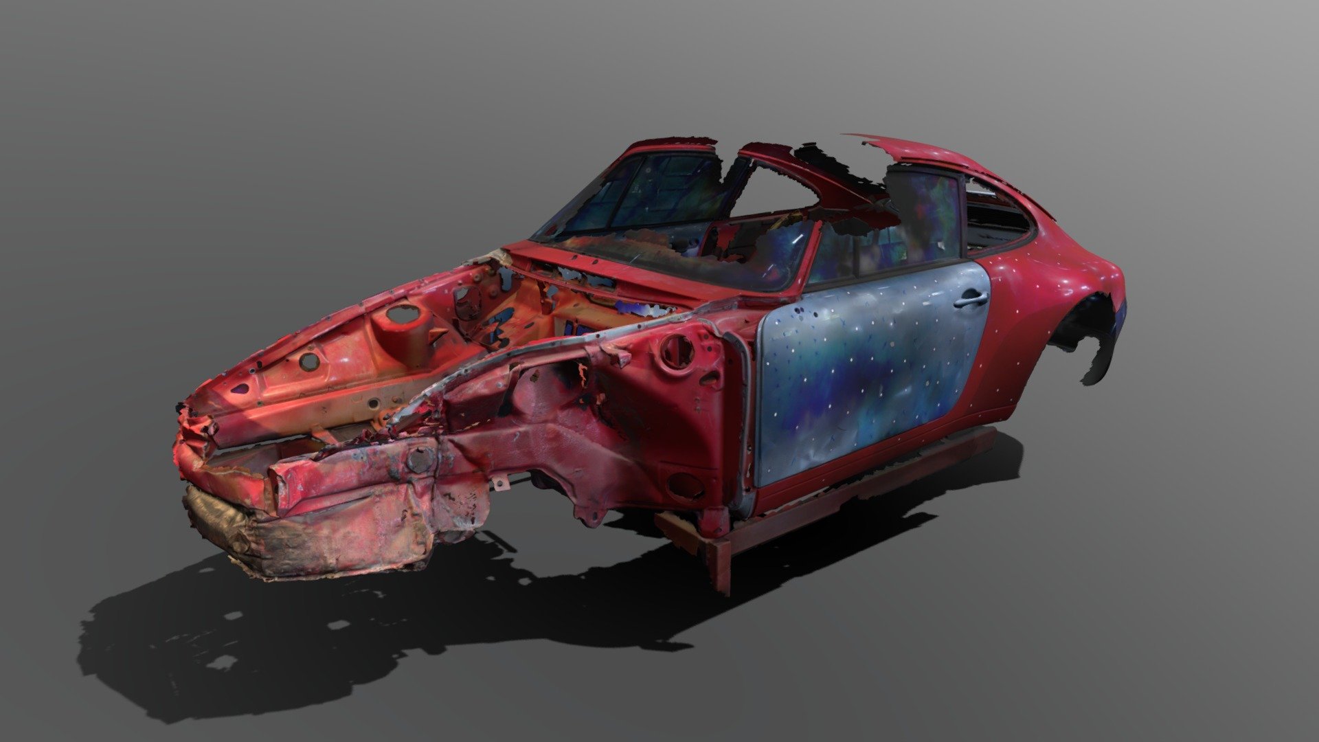 Porsche Carrera 993 Barn Find 3d Scan Buy Royalty Free 3D Model By