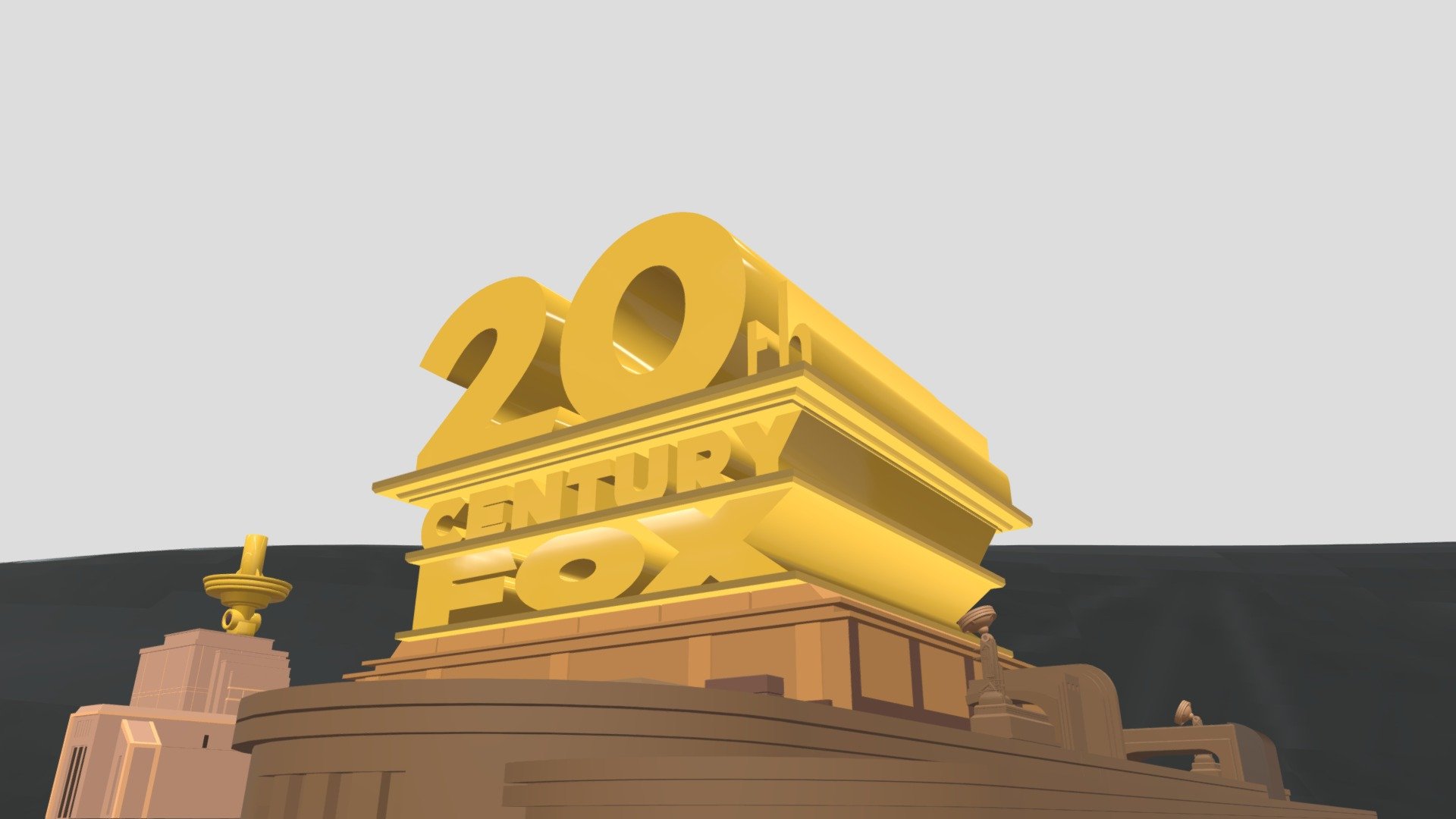 20th Century Fox Logo By Jacob Elbaek Remake 3D Model By Demorea