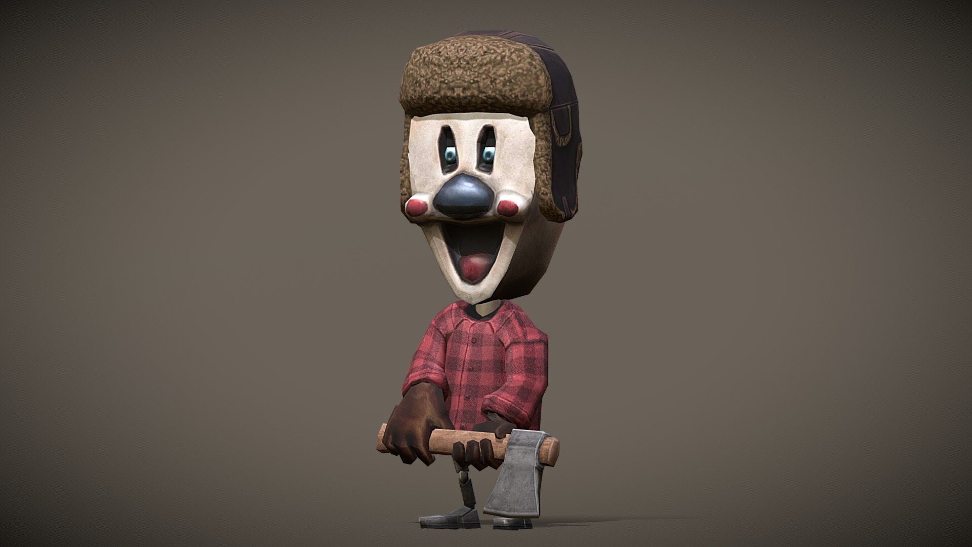 Ice Scream 8 Mini Rod Lumberjack 邪恶冰淇淋8迷你伐木罗德 3D model by Ten Game