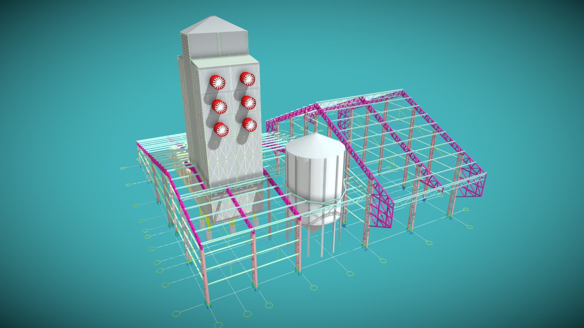 GALPÃO PARA MOEGA E CASA DE MÁQUINAS 3D model by Arquitecto Técnico