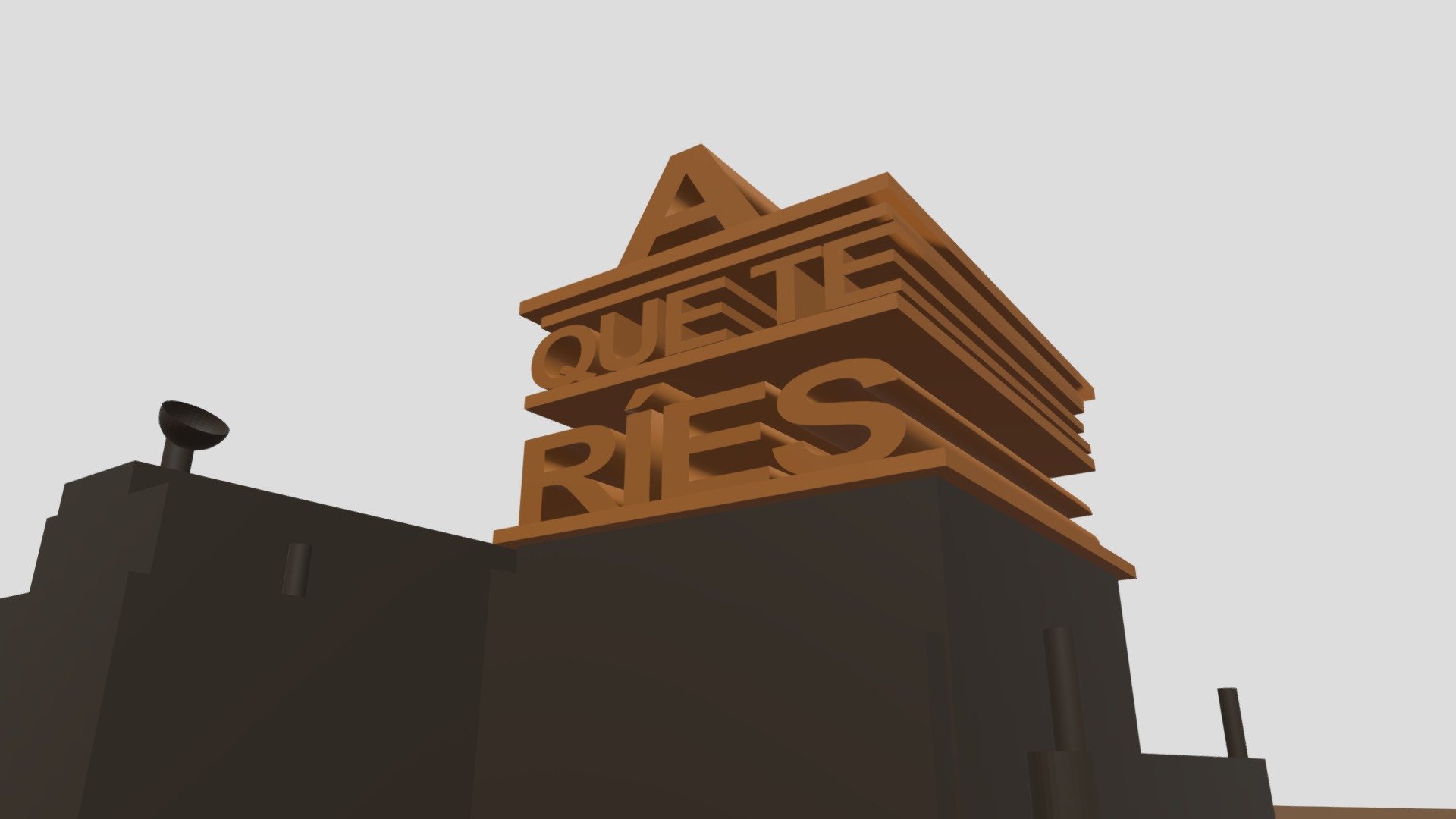 A Que Te Ries Logo Remake 3D Model By Demorea Simpson 8902f90