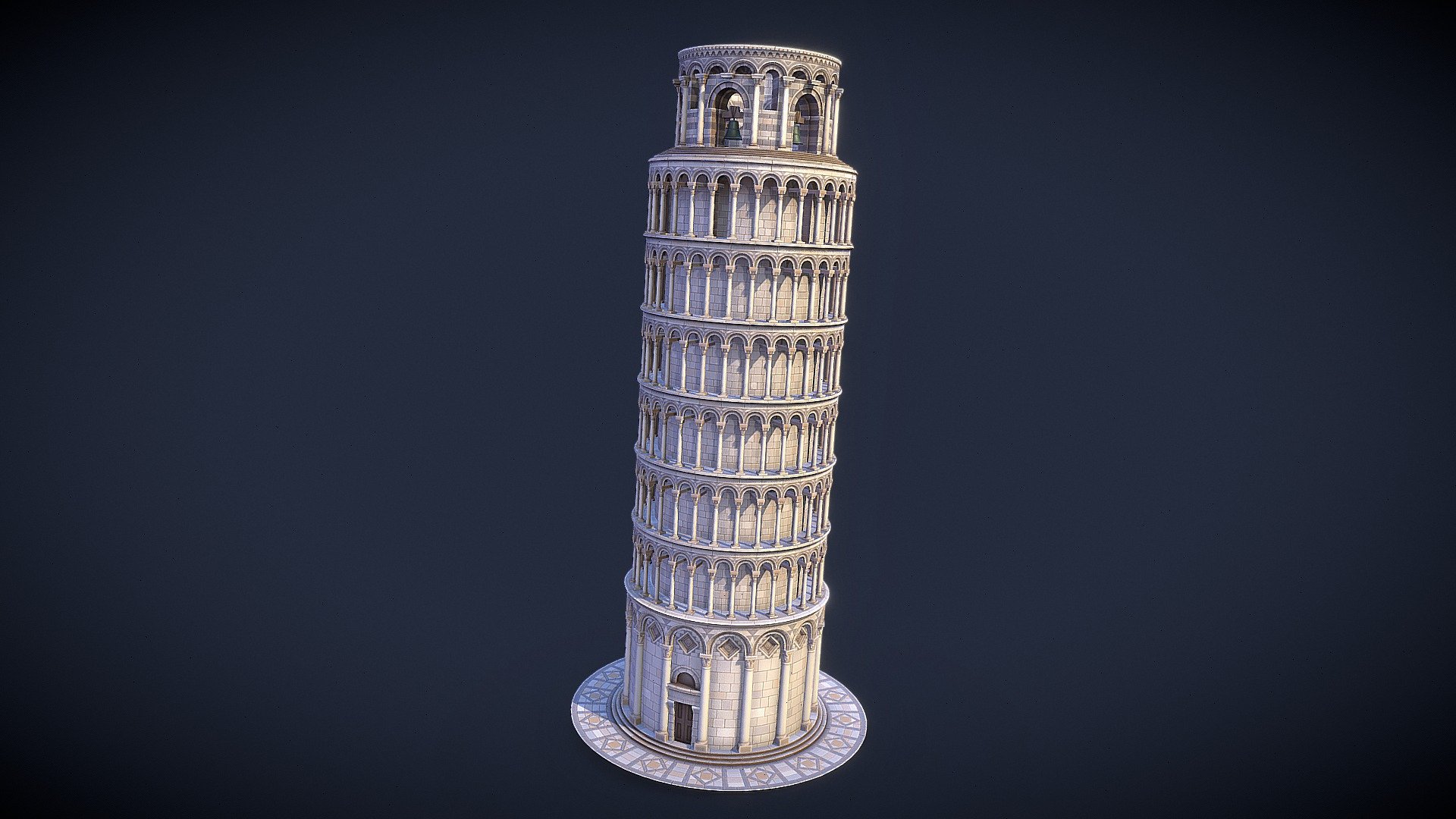 Leaning Tower Of Pisa 3D Model By Ramzein 942fdec Sketchfab