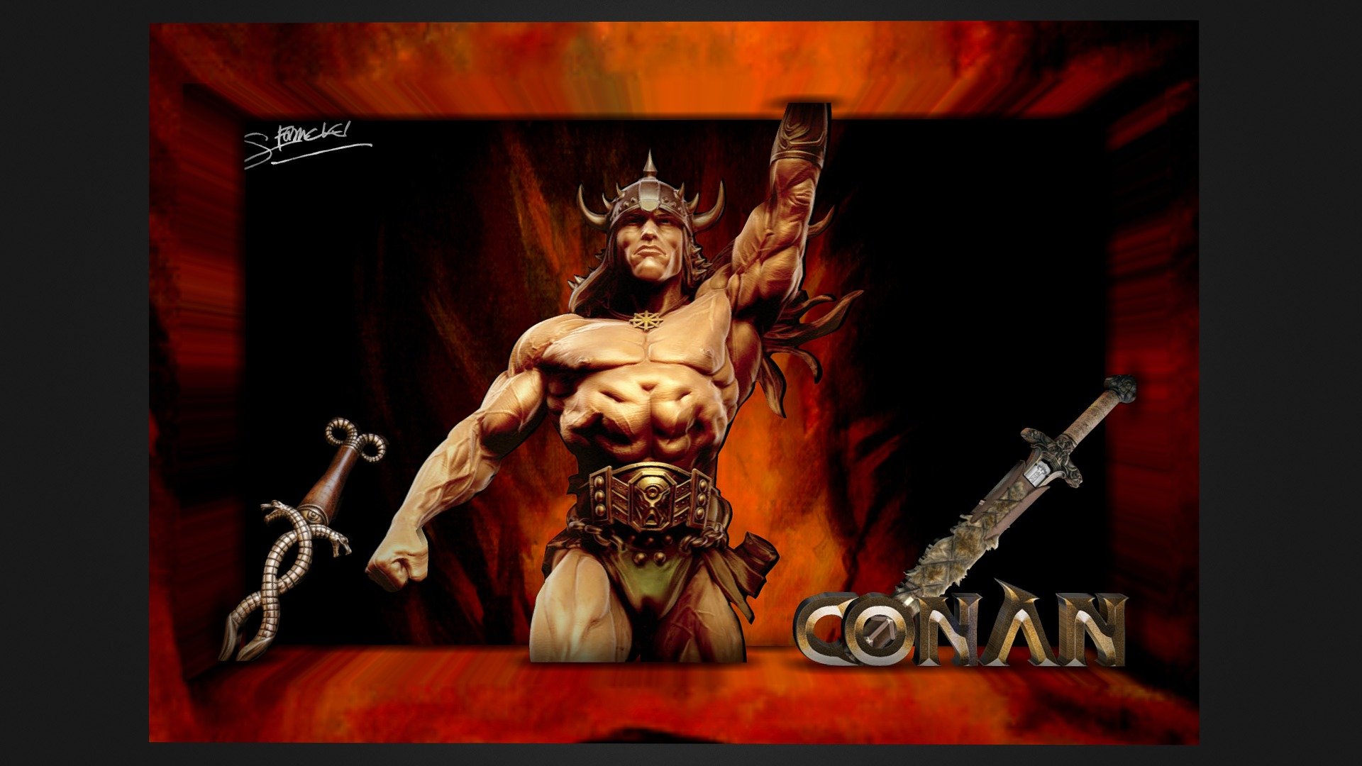 Conan Le Barbare Cadre D D Model By Art Conan Ce Af Sketchfab