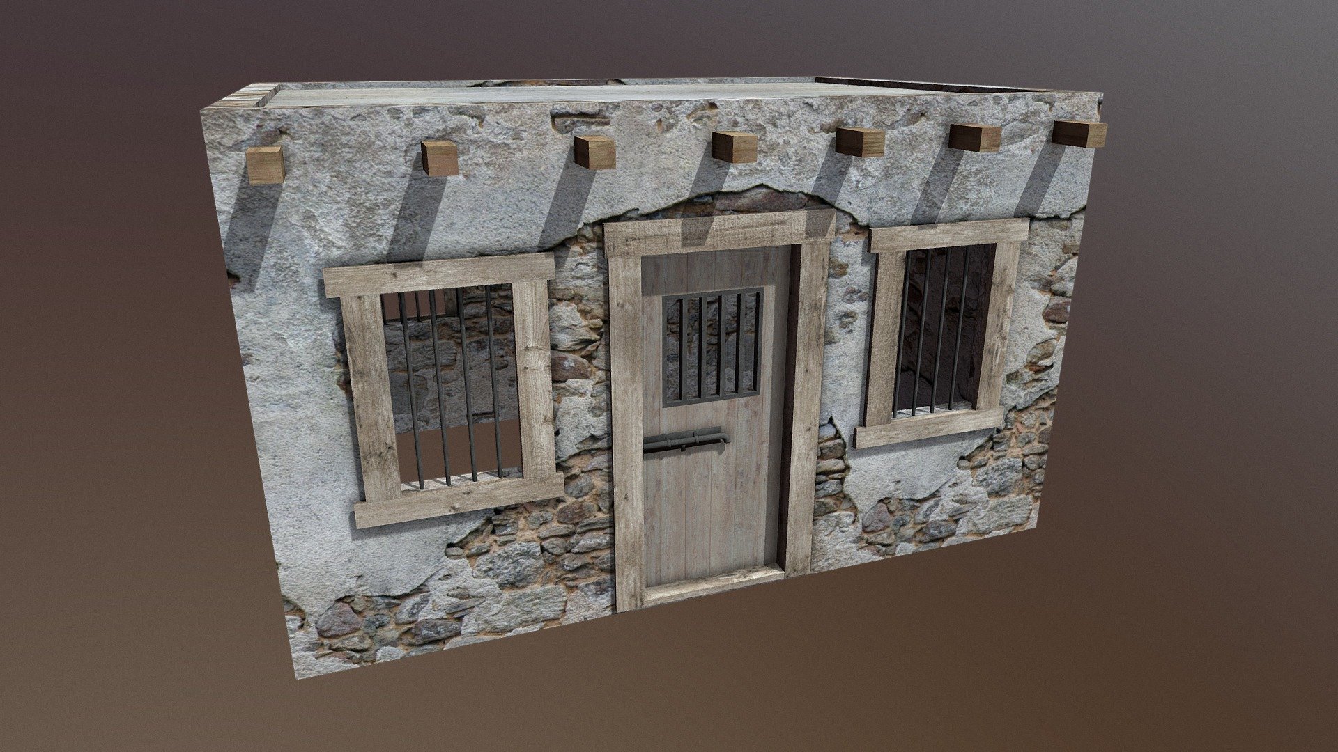 Western Jail Buy Royalty Free 3D Model By HowardCoates 9ad0a27