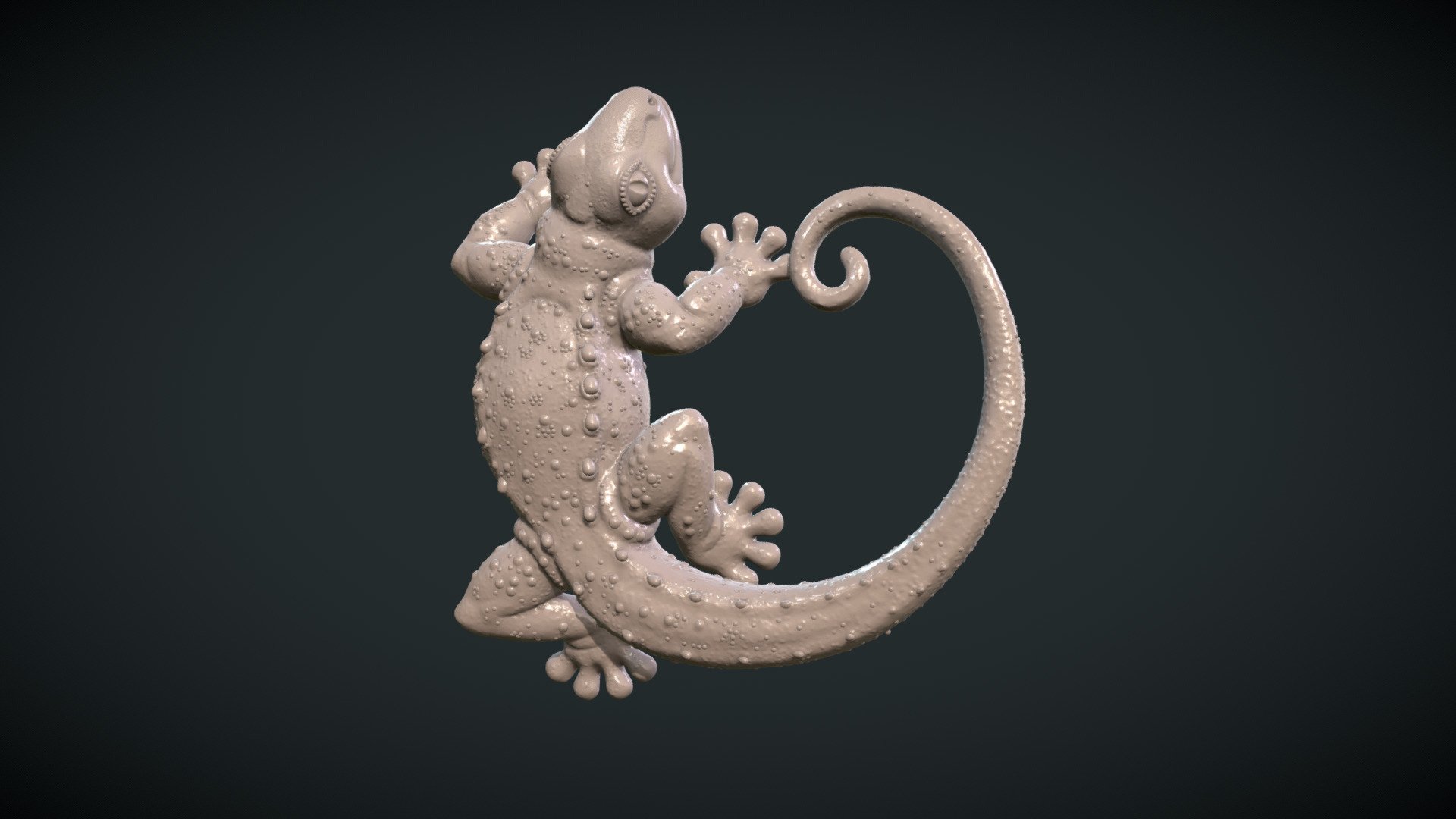 Gecko Solid Buy Royalty Free 3D Model By Skazok 9e395bf Sketchfab