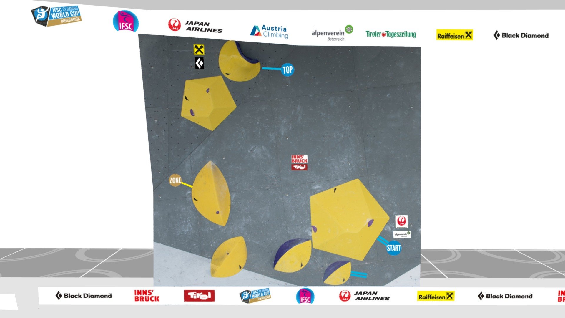 IFSC Climbing World Cup Innsbruck 2023 Final W2 3D Model By