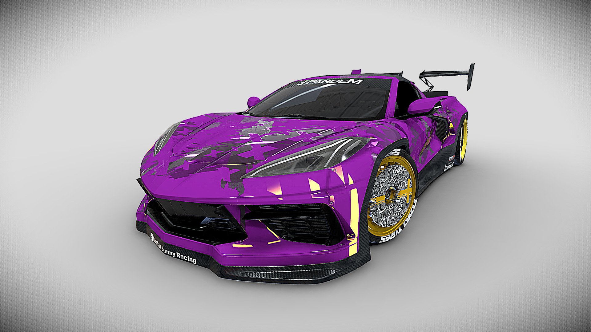 Corvette C8 Stingray Pandem Bodykit 3D Model By OGL GaryLim