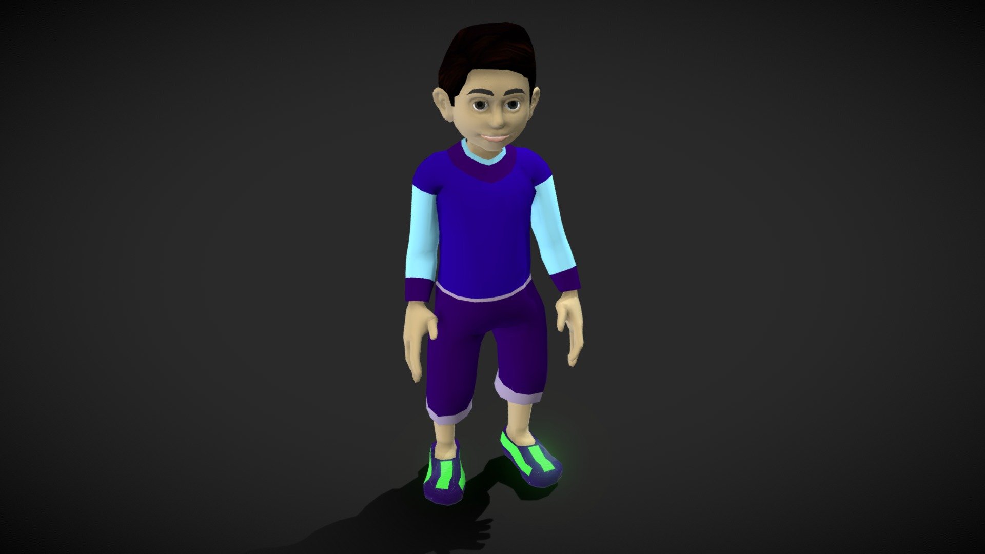 Cartoon Boy Buy Royalty Free D Model By Vustudios B B Bf