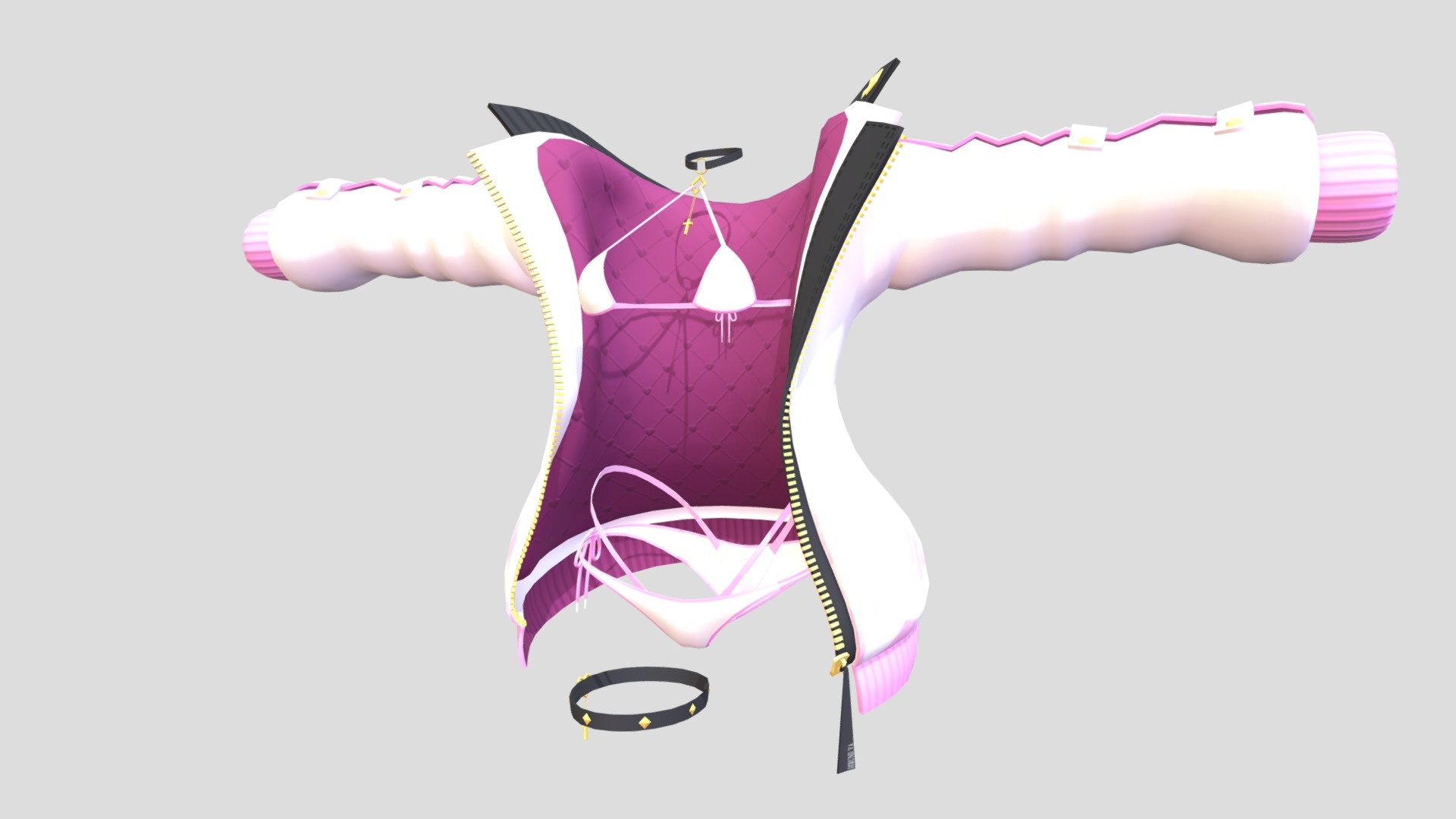 Star Bikini Jacket D Model By Hirune B Sketchfab