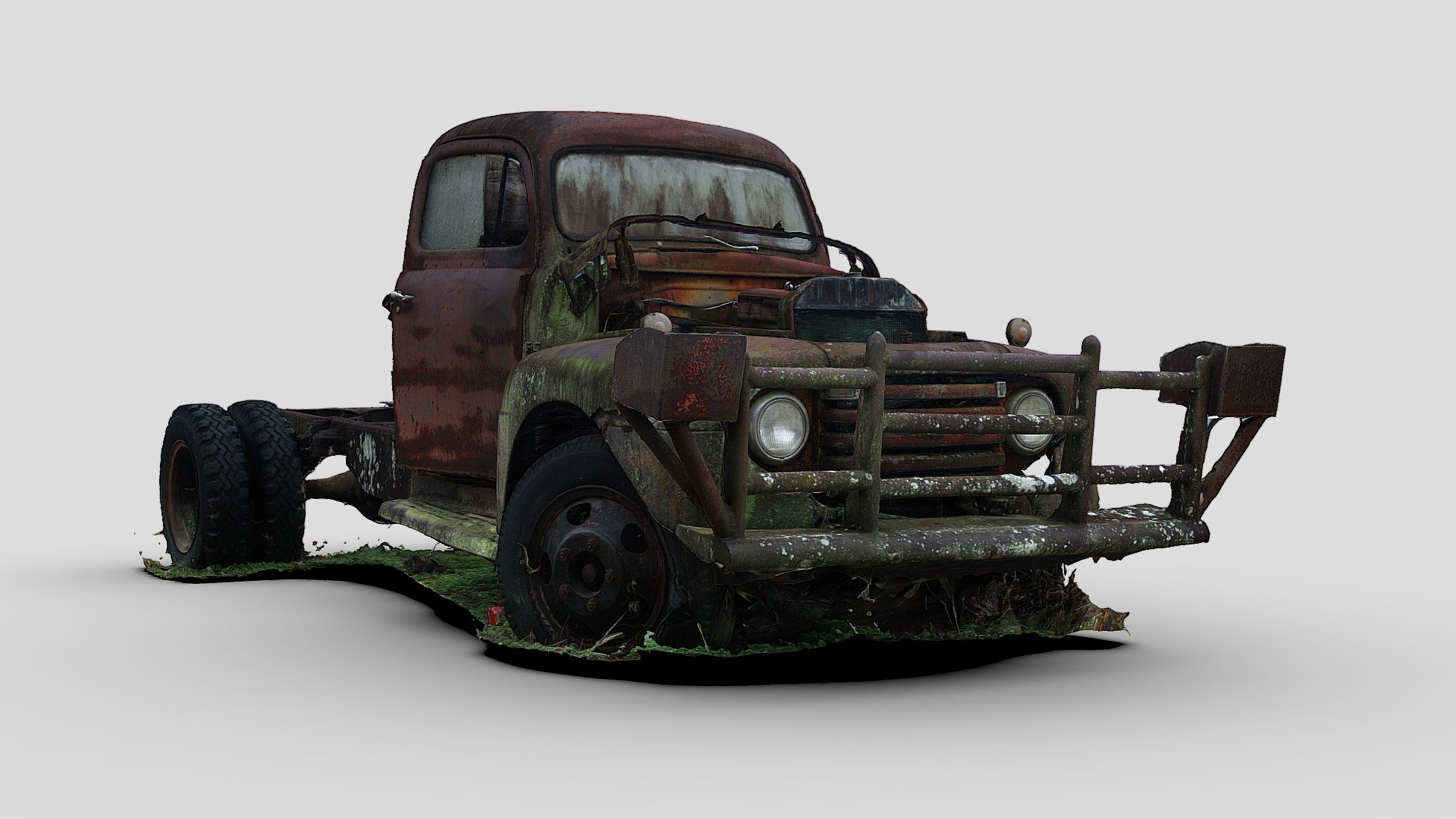 Mossy Truck Raw Scan Buy Royalty Free 3D Model By Renafox