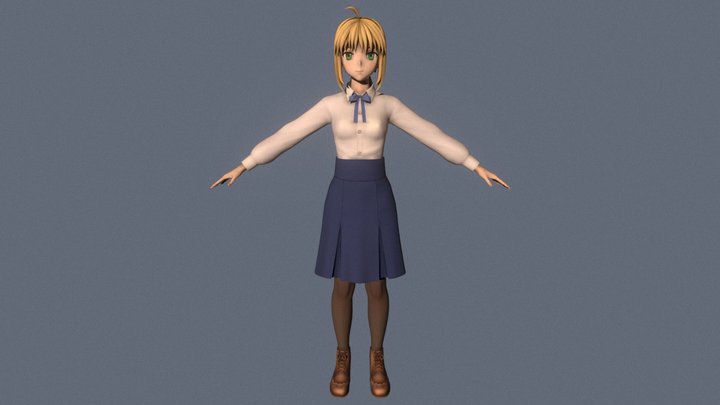 Artoria Pendragon D Models Sketchfab Hot Sex Picture