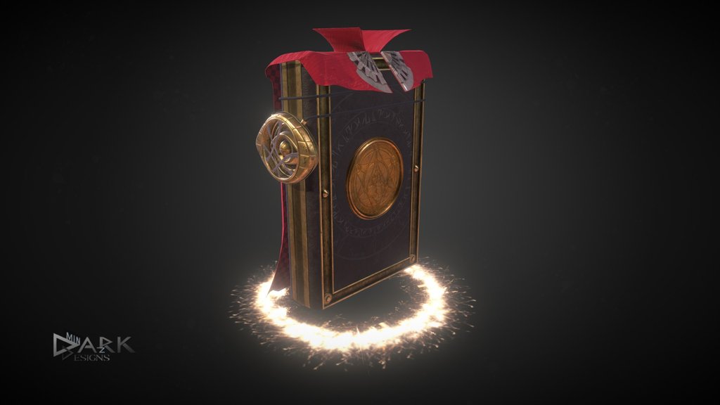 Spellbook Grimoire A D Model Collection By Sharoth Cg Sharoth