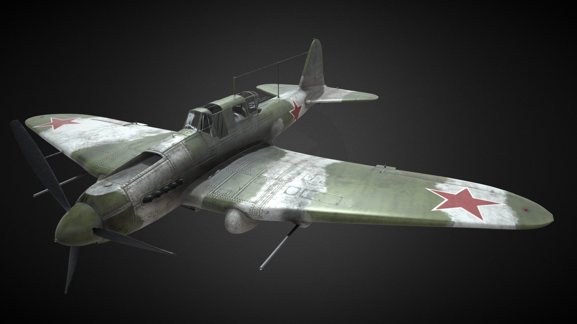 Highpoly Il Sturmovik Ww Aircraft D Model By Drastrart Ondrej