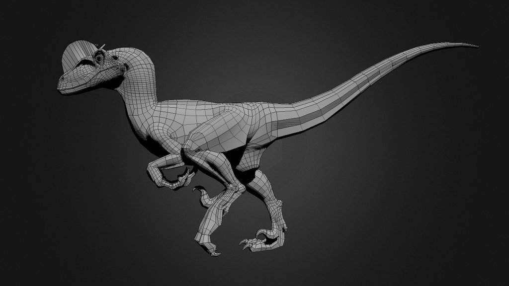 Raptor Walk Cycle FBX Sketchfab 3D Model By 3dcharacterart C3c55c6