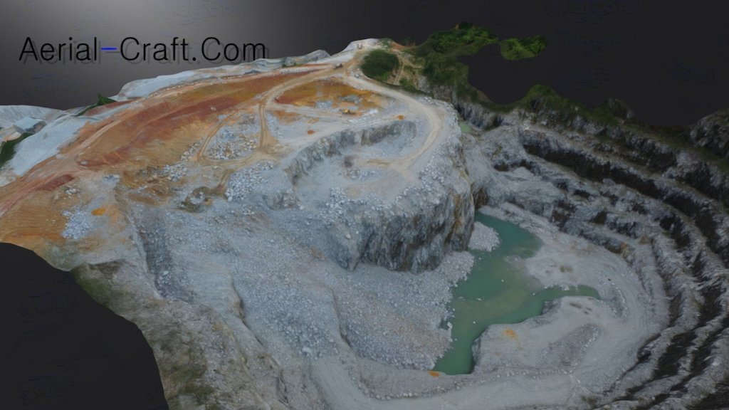 Quarry Site D Volume Mesh D Model By Xtec Digital Xtec Asia