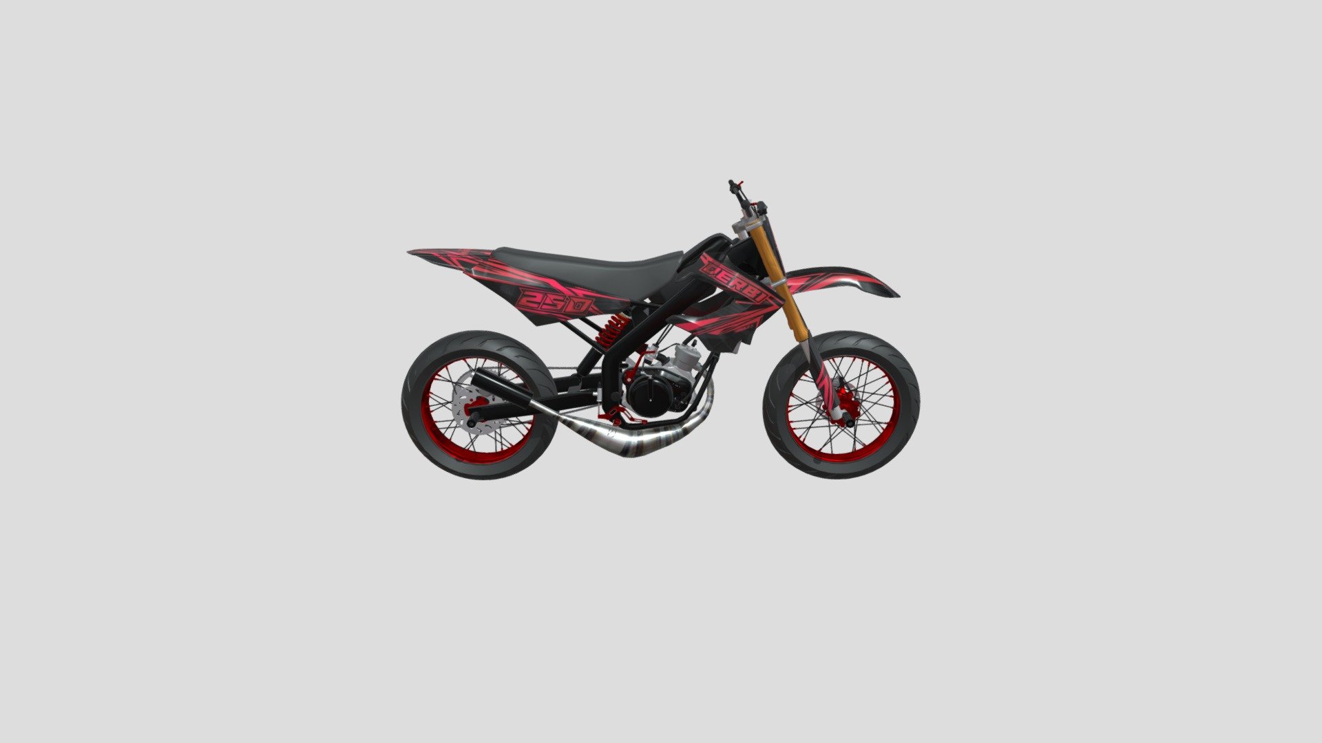 Derbi Senda D Model By Fredtouchard C Fbf D Sketchfab