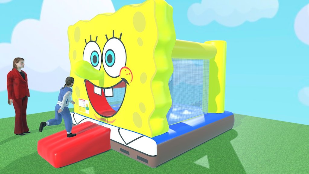 Pula Pula Bob Esponja D Model By Play Park Brinquedos Projetos