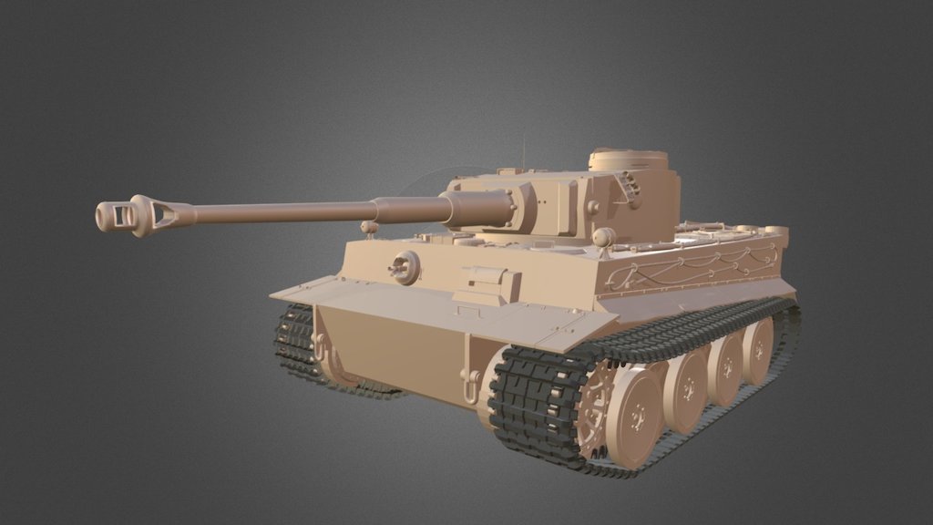 TIGER I H1 3D Model By Minder D5b6801 Sketchfab