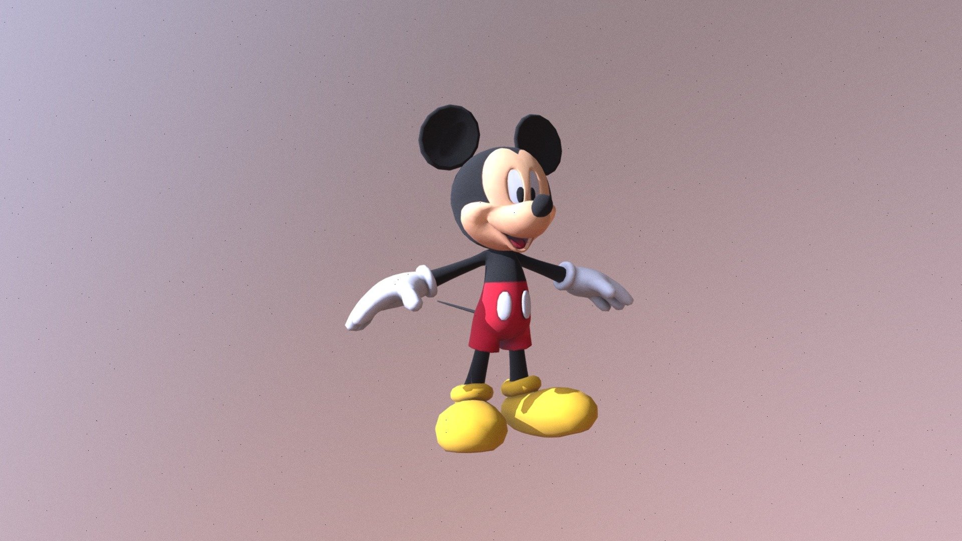 Mickey Mouse D Model By Kirasuinu D A Sketchfab