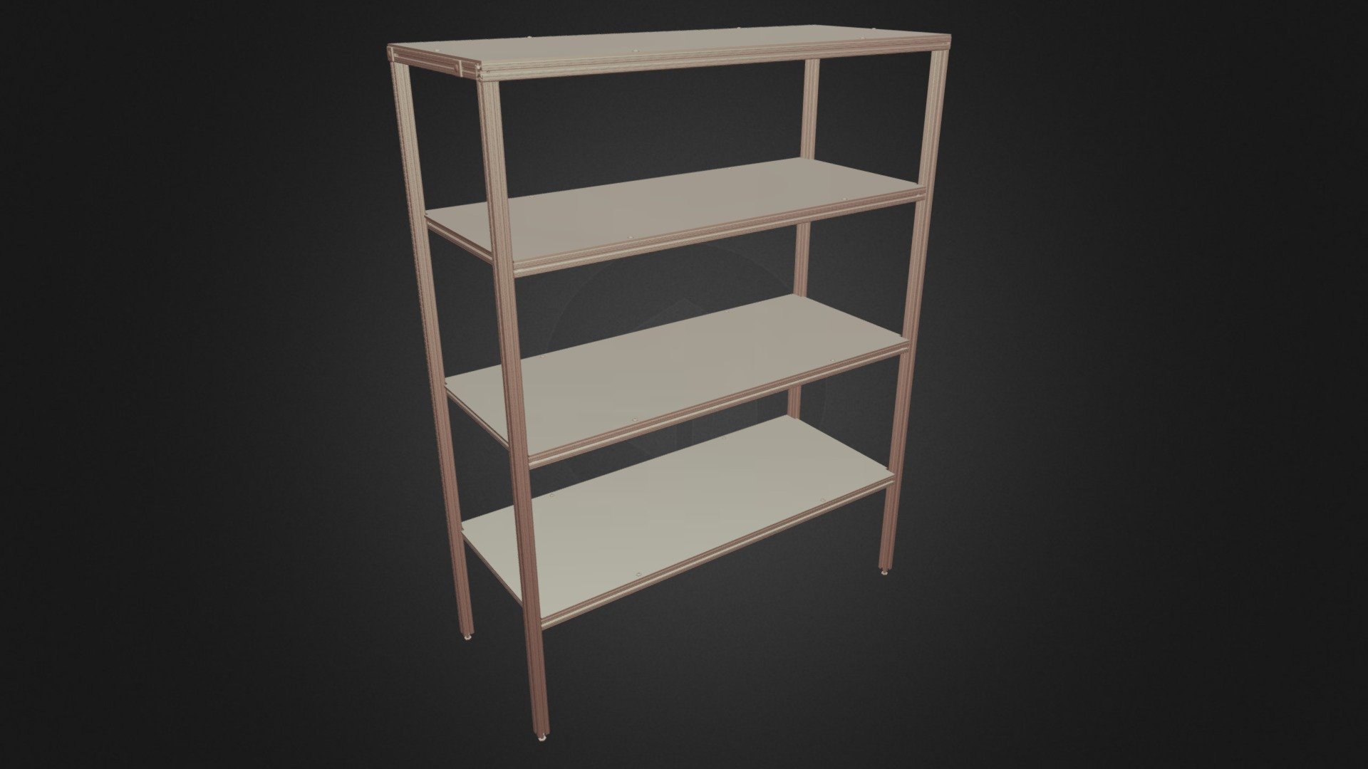 Tier Aluminum Storage Shelving Unit Buy Royalty Free D Model By Mr