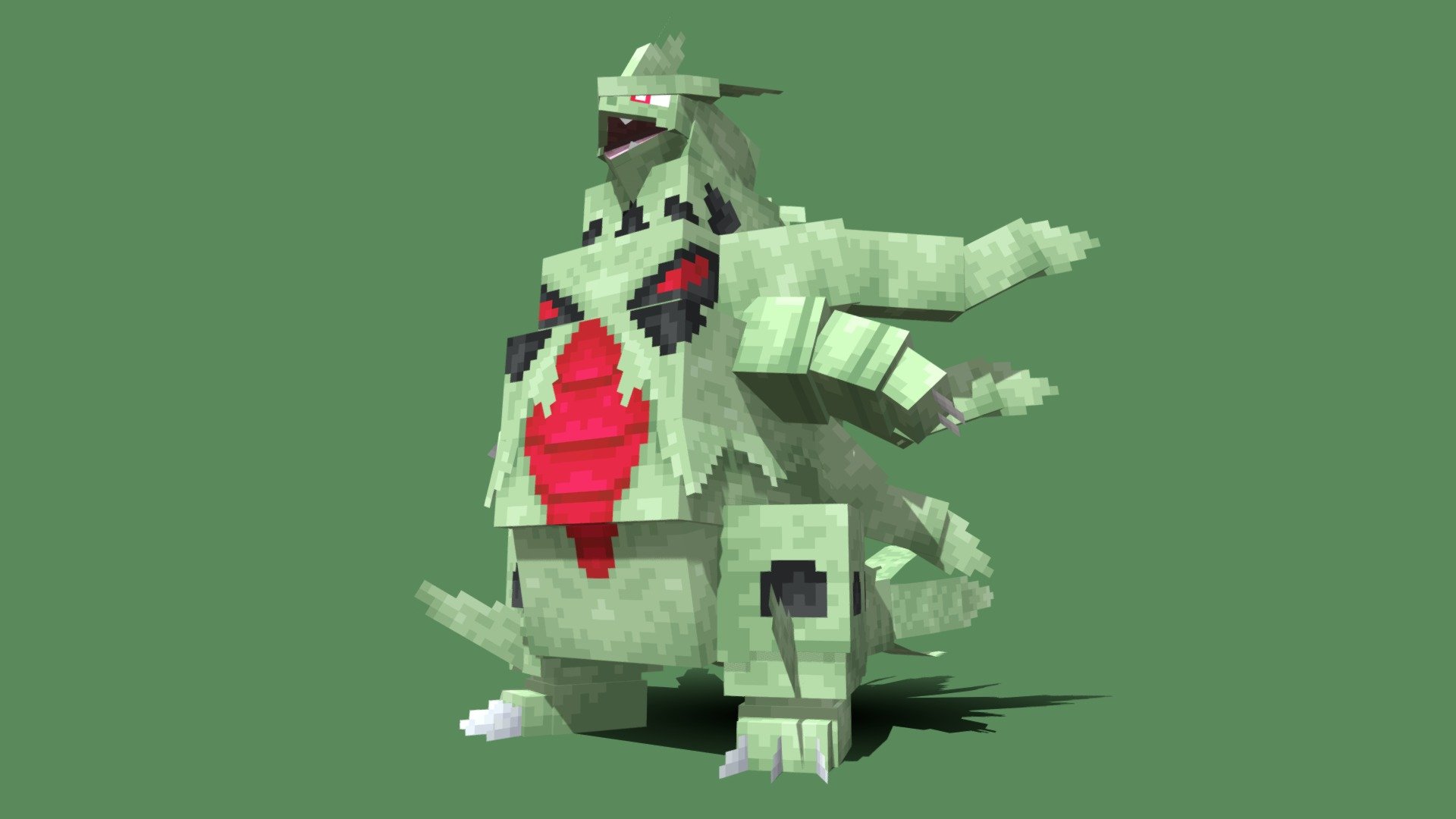 Mega Tyranitar Cobblemon Megamons D Model By Genotypexd Dc D F