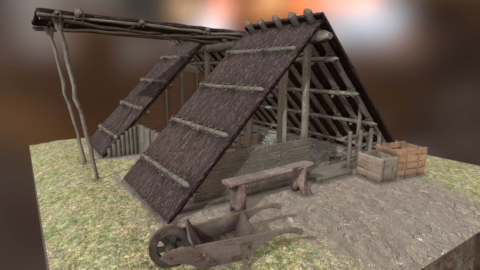 11th Century Workshop Of A Blacksmith 3D Model By Visualdimension