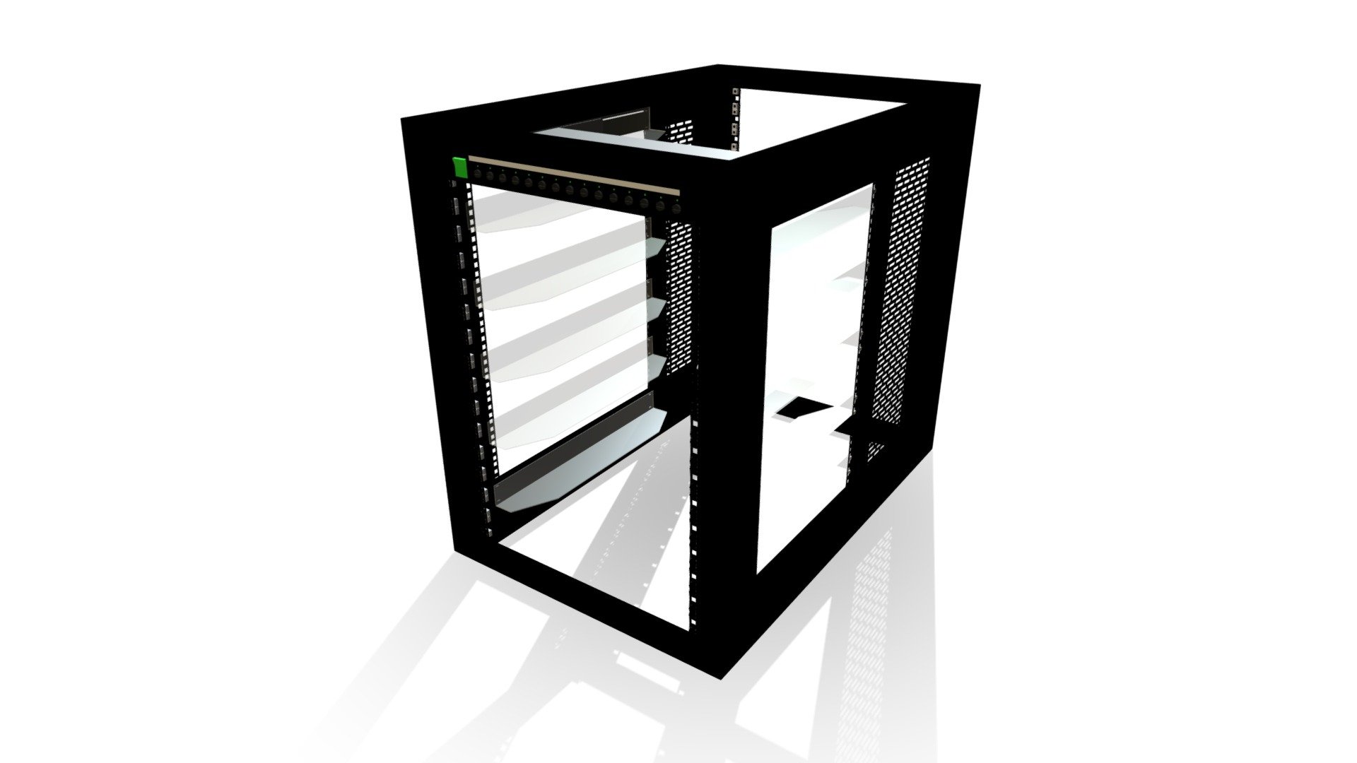 Systems Rack 16RU 600x1000 3D Model By Cavicom ASI E214bf3