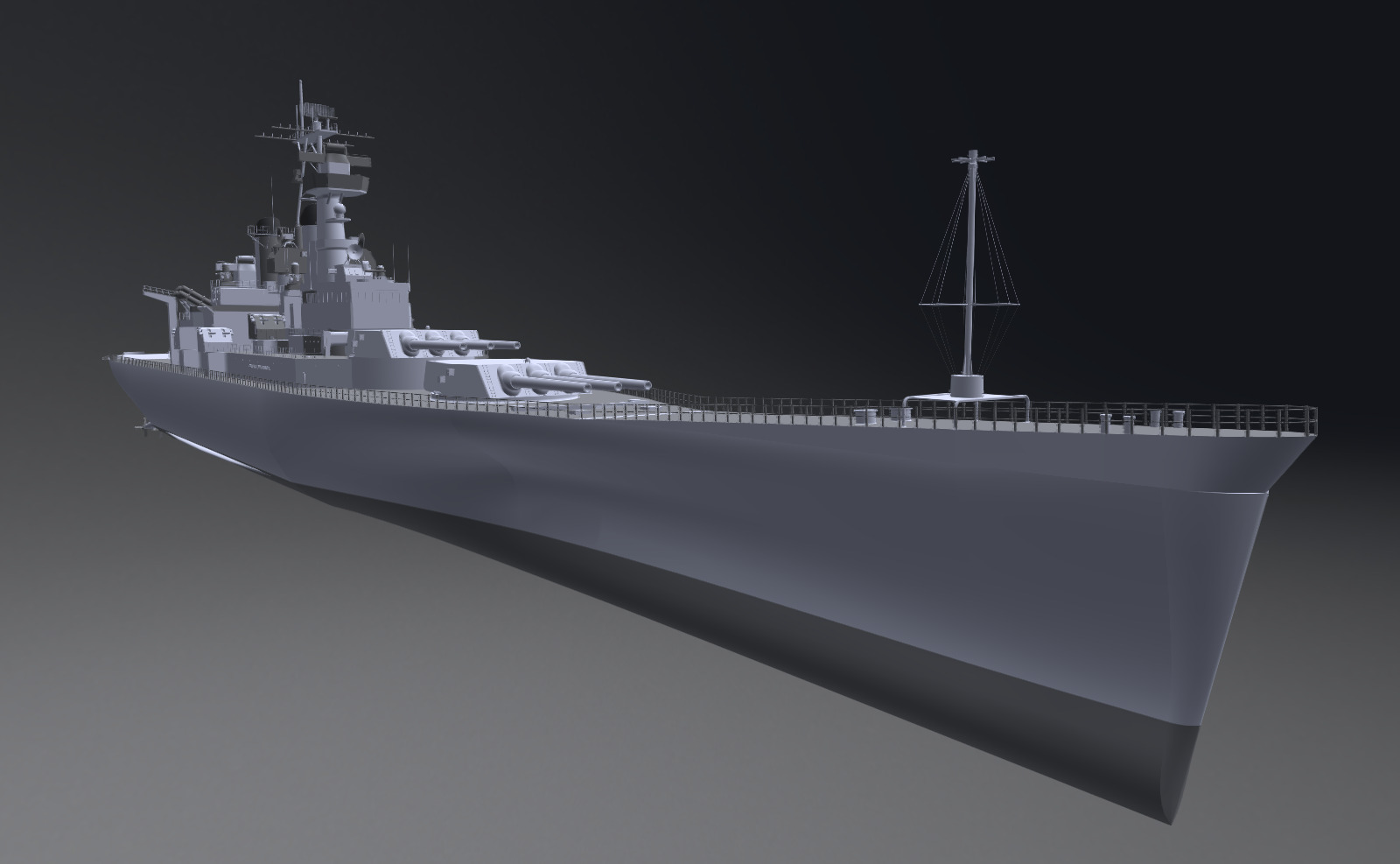 US Navy IOWA Class Battle Ship 3D Model By Callbusy E236b27 Sketchfab