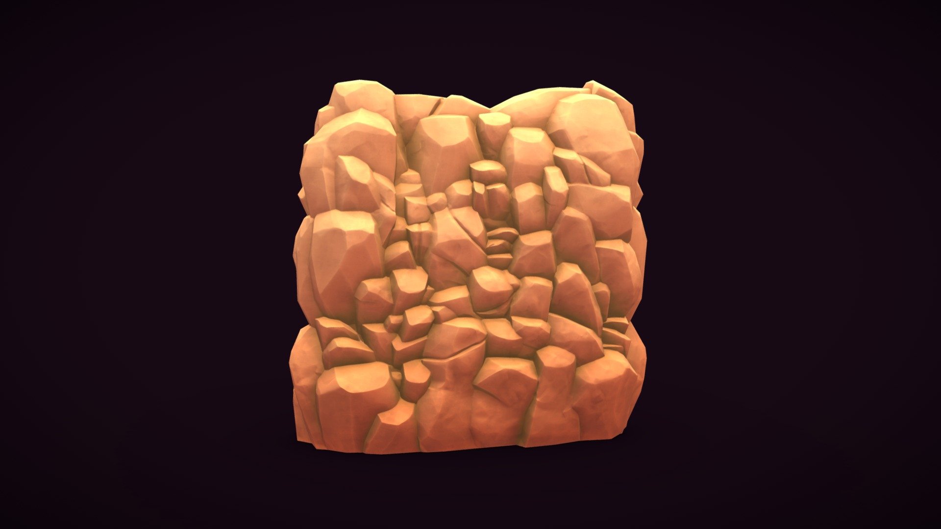 Stylized Rock Cliff Buy Royalty Free 3D model by Agustín Hönnun