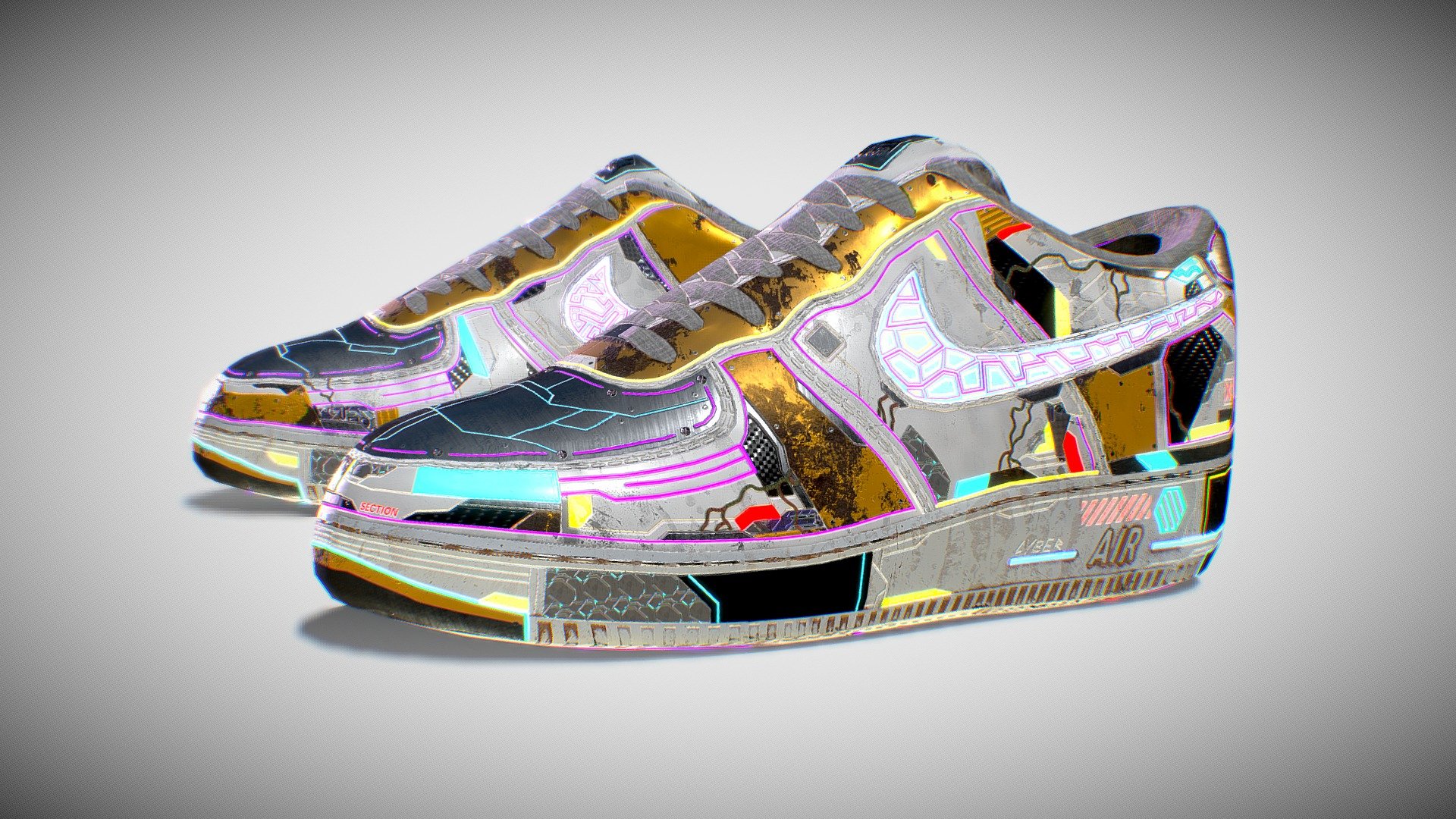 Cyberpunk Shoes Metahuman Ready Buy Royalty Free D Model By Tiko