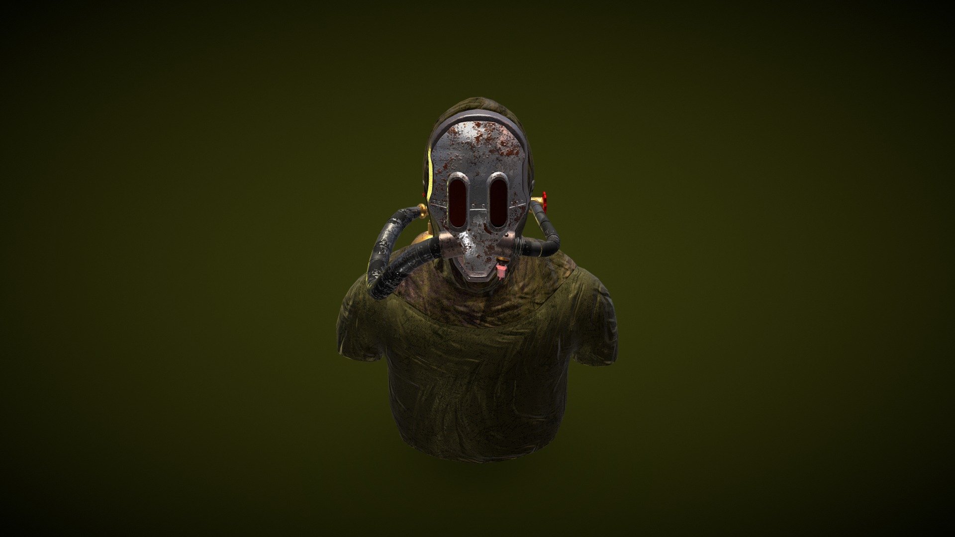 Post Apocalyptic Gas Mask 3D Model By Ghiroro E9c2dfc Sketchfab