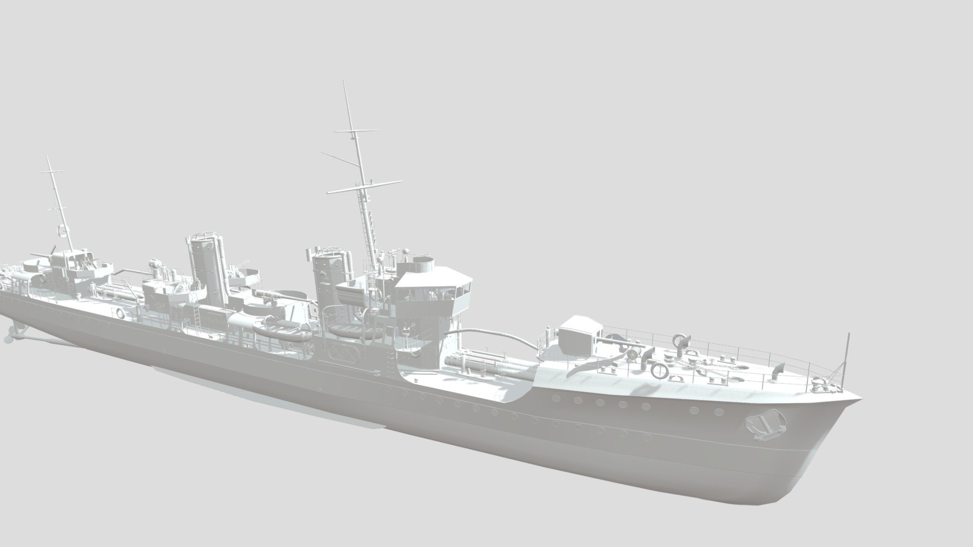 Mutsuki Ship D Model By Cangguprime Ec B C Sketchfab