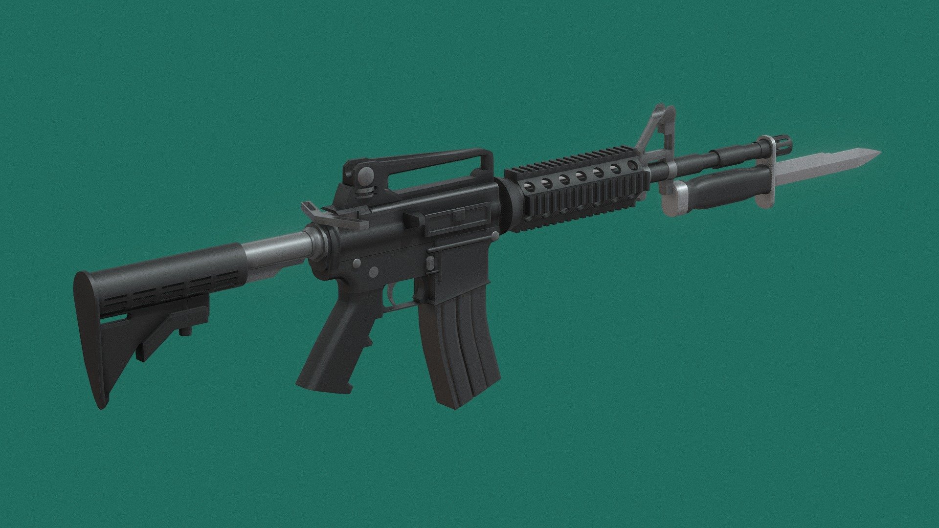 M4A1 Assault Rifle 3D Model By Momsboxtv Ec4a3b9 Sketchfab