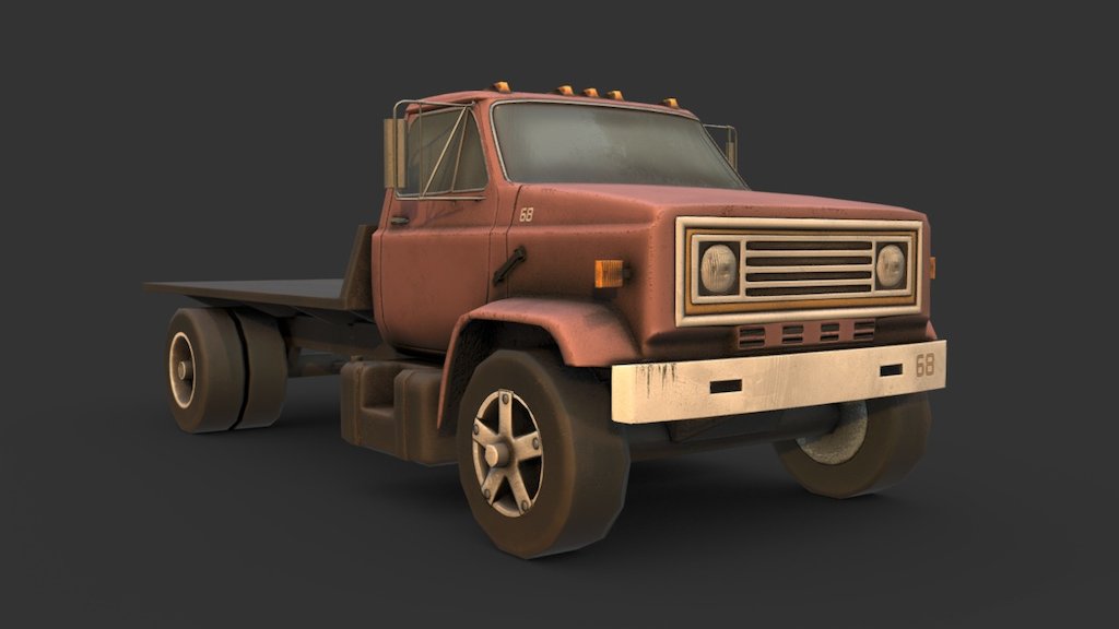 Commercial Truck Buy Royalty Free D Model By Renafox Kryik